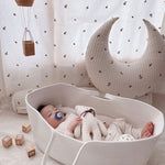 Tiny&Thrive Baby Changing Basket – European Style Cotton Rope Crib for Kids