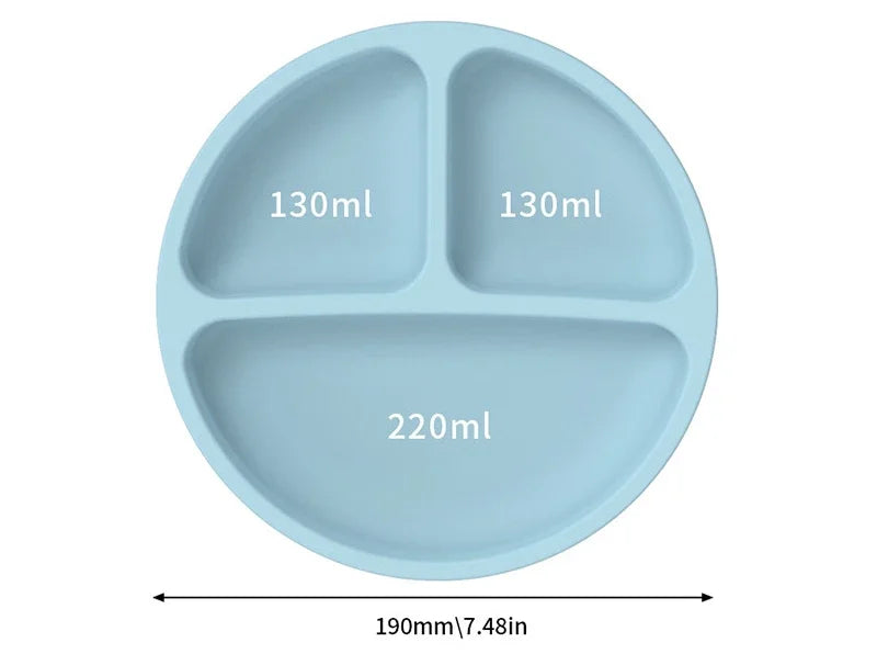 Baby Bowls Suction Set – Silicone Feeding Set with Straw Cup, Plate, Spoon & Fork | Non-Toxic Toddler Tableware