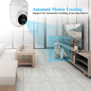 FUERS 4K 8MP Baby Monitor – Tuya Smart WiFi IP Camera with AI Tracking & Adjustable Bracket for Indoor Security & Baby Surveillance