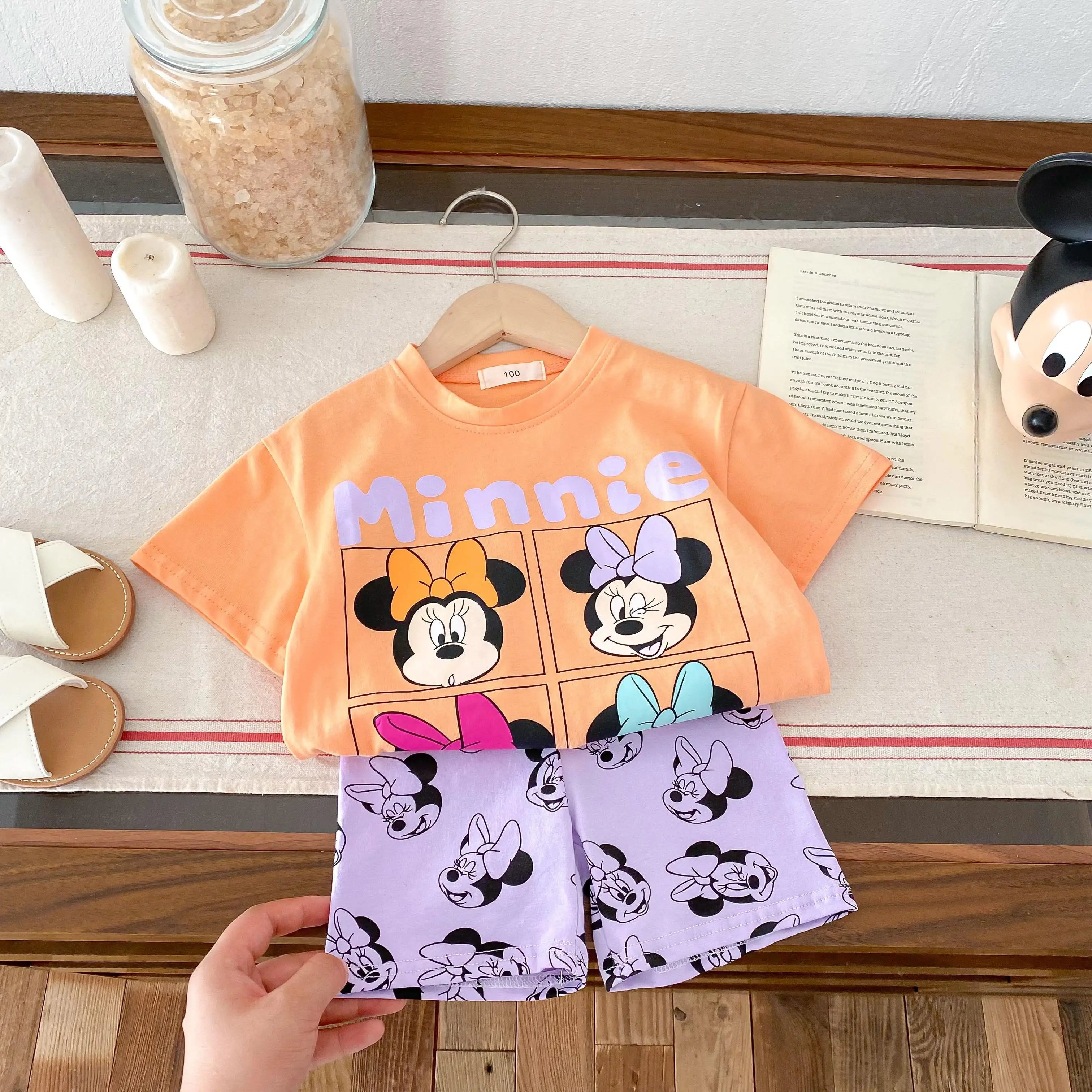 Trendy Baby Tshirts Set – Summer Cartoon Baby Girl T-Shirt & Shorts Outfit | Cute Kids Clothes for Girls 4–6Y