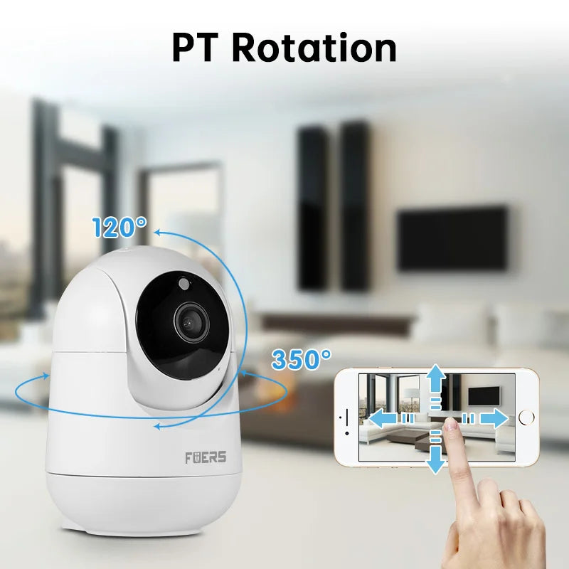 FUERS 4K 8MP Baby Monitor – Tuya Smart WiFi IP Camera with AI Tracking & Adjustable Bracket for Indoor Security & Baby Surveillance