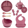 Baby Bowls Suction Set – Silicone Feeding Set with Straw Cup, Plate, Spoon & Fork | Non-Toxic Toddler Tableware