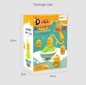 Cute Duck Toys Bathing Boat Set – 3 Emotional Ducks with LED Light & Auto Water Spray – Interactive Sensory Baby Shower Gift for Toddlers