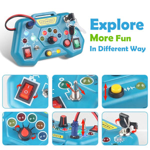 Montessori Busy Board – Educational Travel Toy for Toddlers Ages 3–6 | Sensory Learning Activity Board for Boys & Girls