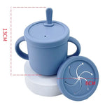 Baby Bowls Suction Set – Silicone Feeding Set with Straw Cup, Plate, Spoon & Fork | Non-Toxic Toddler Tableware