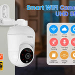 FUERS 4K 8MP Baby Monitor – Tuya Smart WiFi IP Camera with AI Tracking & Adjustable Bracket for Indoor Security & Baby Surveillance