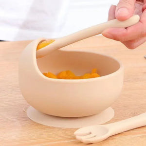 Baby Bowls Suction Set – Silicone Feeding Set with Straw Cup, Plate, Spoon & Fork | Non-Toxic Toddler Tableware