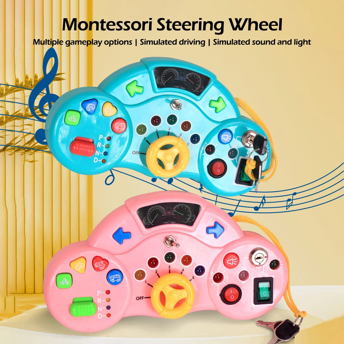 Montessori Busy Board – Educational Travel Toy for Toddlers Ages 3–6 | Sensory Learning Activity Board for Boys & Girls