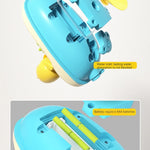 Cute Duck Toys Bathing Boat Set – 3 Emotional Ducks with LED Light & Auto Water Spray – Interactive Sensory Baby Shower Gift for Toddlers