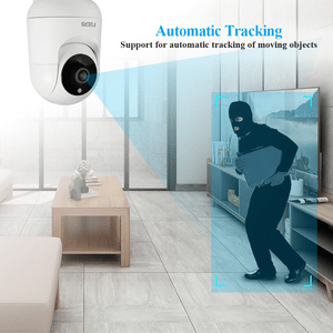 FUERS 4K 8MP Baby Monitor – Tuya Smart WiFi IP Camera with AI Tracking & Adjustable Bracket for Indoor Security & Baby Surveillance