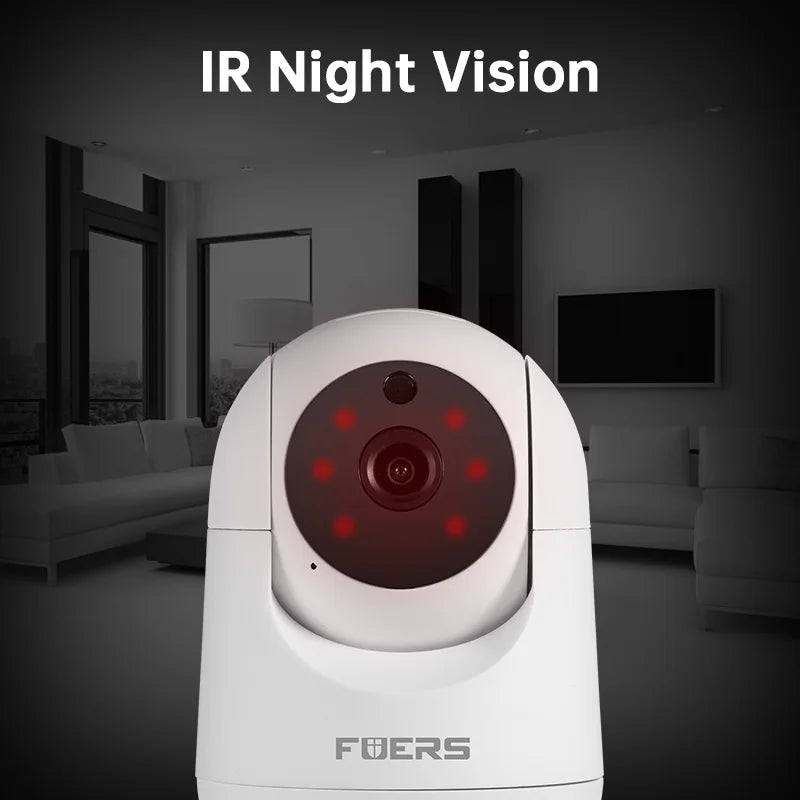FUERS 4K 8MP Baby Monitor – Tuya Smart WiFi IP Camera with AI Tracking & Adjustable Bracket for Indoor Security & Baby Surveillance