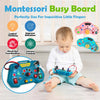 Montessori Busy Board – Educational Travel Toy for Toddlers Ages 3–6 | Sensory Learning Activity Board for Boys & Girls