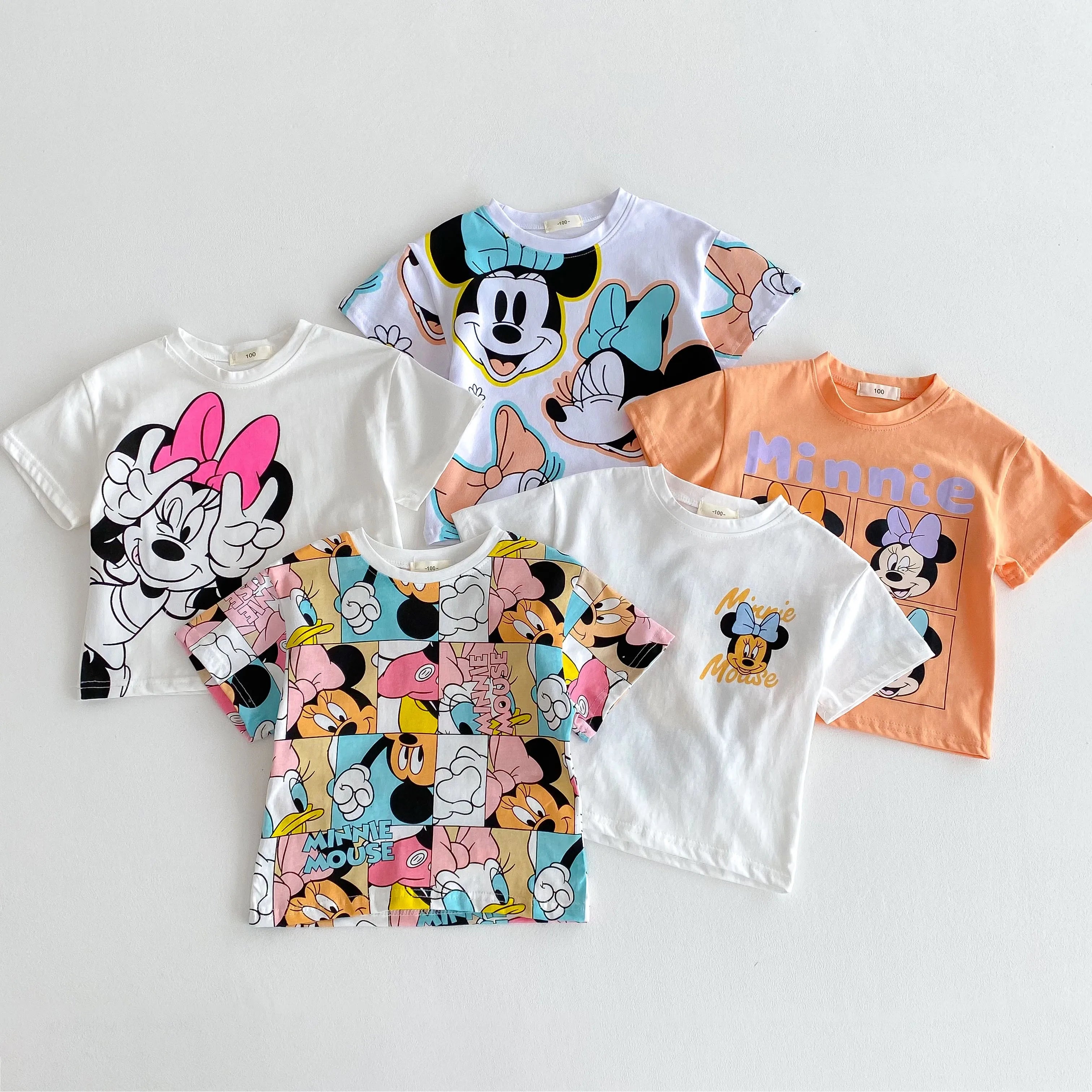 Trendy Baby Tshirts Set – Summer Cartoon Baby Girl T-Shirt & Shorts Outfit | Cute Kids Clothes for Girls 4–6Y