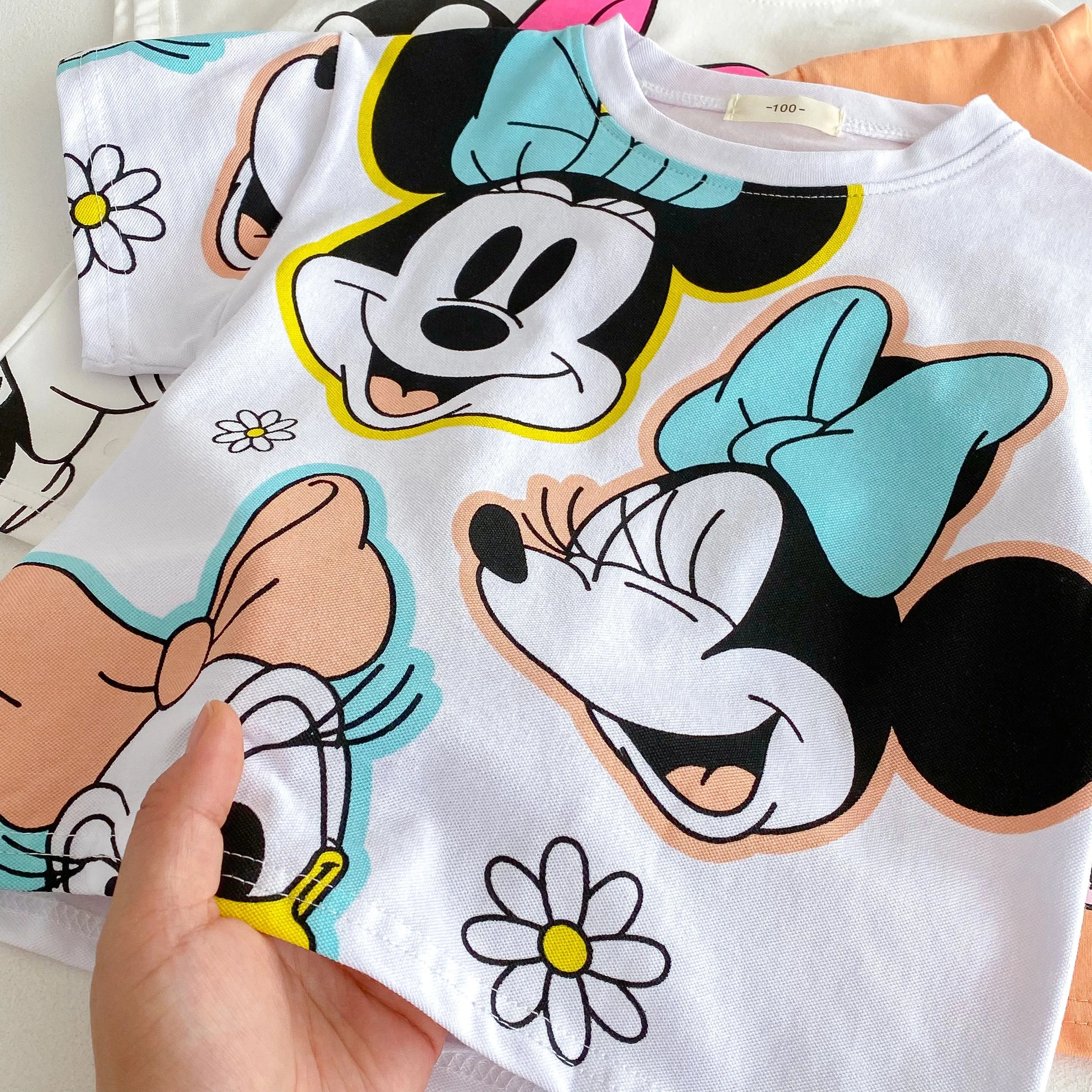 Trendy Baby Tshirts Set – Summer Cartoon Baby Girl T-Shirt & Shorts Outfit | Cute Kids Clothes for Girls 4–6Y