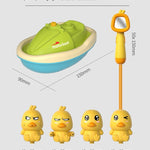 Cute Duck Toys Bathing Boat Set – 3 Emotional Ducks with LED Light & Auto Water Spray – Interactive Sensory Baby Shower Gift for Toddlers