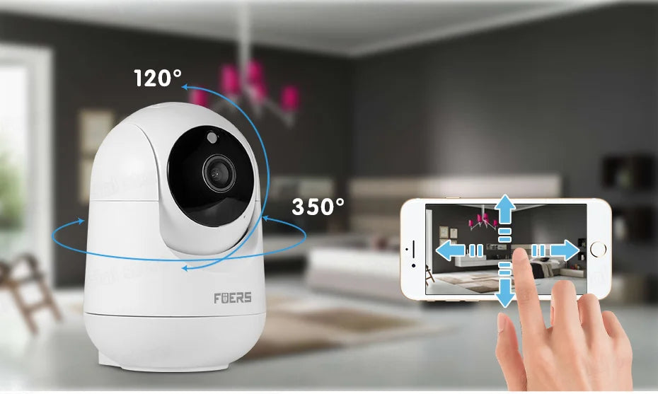 FUERS 4K 8MP Baby Monitor – Tuya Smart WiFi IP Camera with AI Tracking & Adjustable Bracket for Indoor Security & Baby Surveillance