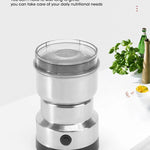 Electric Herb Grinder – 300ml Mini Stainless Steel Spice & Grain Mill | Coffee, Pepper, Baby Food Pulverizer with 4 Blades