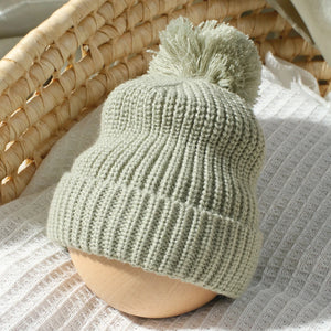 Ylsteed Hello World Knitting Newborn Long Sleeve Romper with Pomp Hat – Baby Boy & Girl Outfit for Photography & Photo Shoots