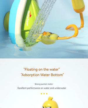 Cute Duck Toys Bathing Boat Set – 3 Emotional Ducks with LED Light & Auto Water Spray – Interactive Sensory Baby Shower Gift for Toddlers
