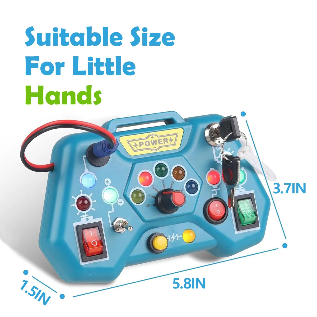 Montessori Busy Board – Educational Travel Toy for Toddlers Ages 3–6 | Sensory Learning Activity Board for Boys & Girls