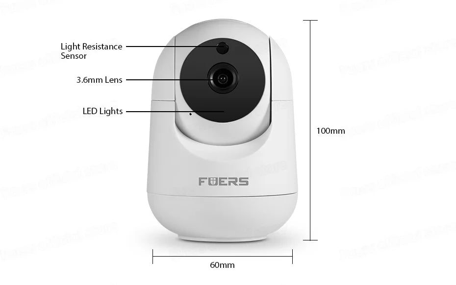 FUERS 4K 8MP Baby Monitor – Tuya Smart WiFi IP Camera with AI Tracking & Adjustable Bracket for Indoor Security & Baby Surveillance