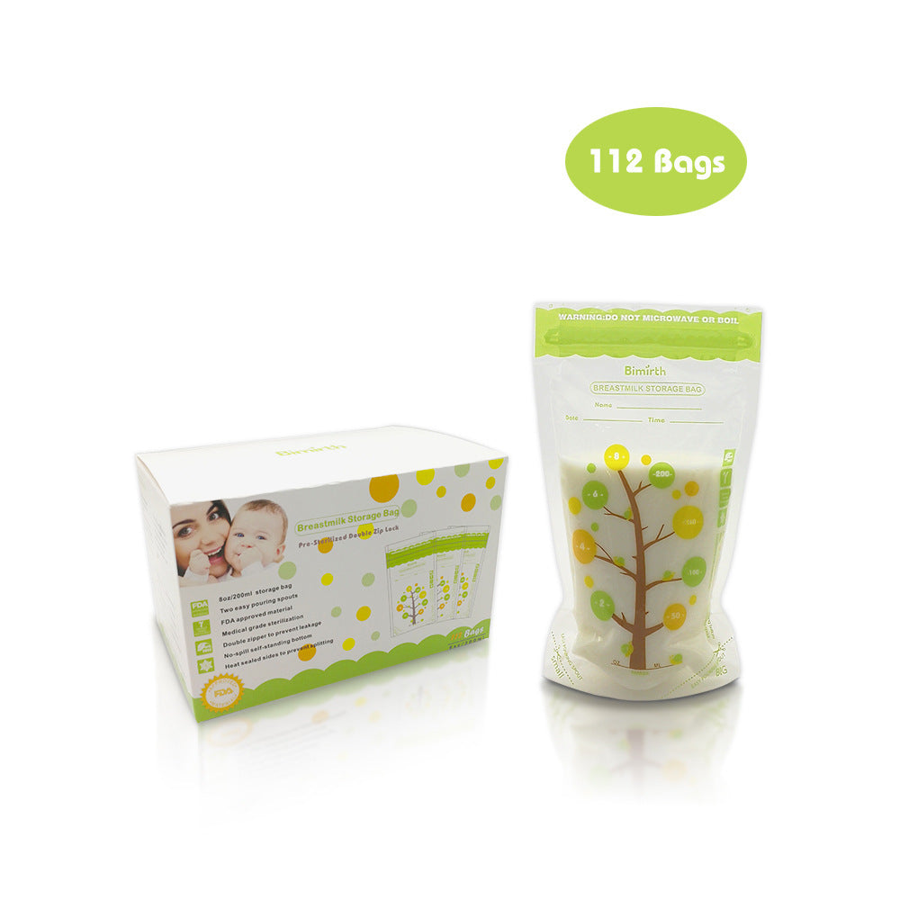 Packaging of baby wipes with a box and a single bag on a white background