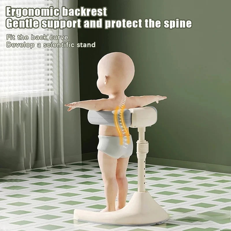 Ergonomic backrest for children with text on its benefits