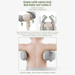 Product illustration of a baby safety device with text on a white background