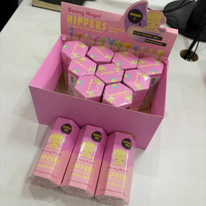 Display of Sonny Angel Hippers packaging on a white surface