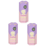 Three boxes of Sunny Angel lip balm with a purple and pink design on a white background.