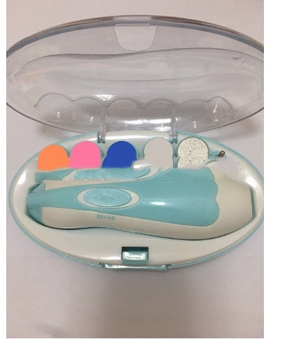 Foot care device with various components on a white background