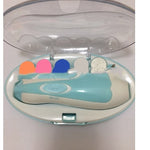 Foot care device with various components on a white background