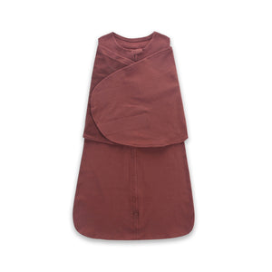 Brown baby wrap on a white background