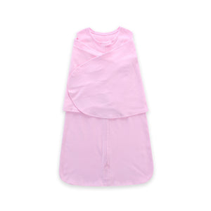 Pink baby dress with a zipper on a white background
