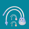 Children's bath toy with owl design on a teal background