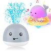 Two whale-shaped night lights with colorful lighting effects and water splash graphics.