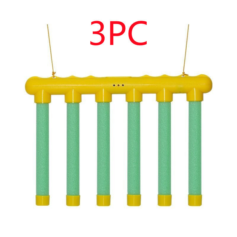 Yellow and green plastic structure with '3PC' text on a white background