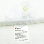 Close-up of a Sozzy product label on a white background