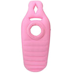 Pink dog muzzle on a white background