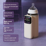 Bottle warmer with digital display on a purple background