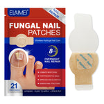 Elaimei fungal nail patches packaging with a patch on a white background