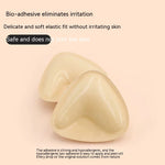 Bio-adhesive product on a beige background with text about its benefits.